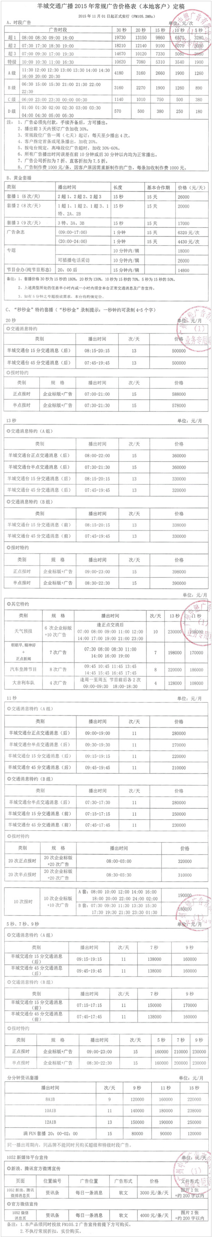 2016广东人民广播电台羊城交通台 FM105.2广告报价表.png