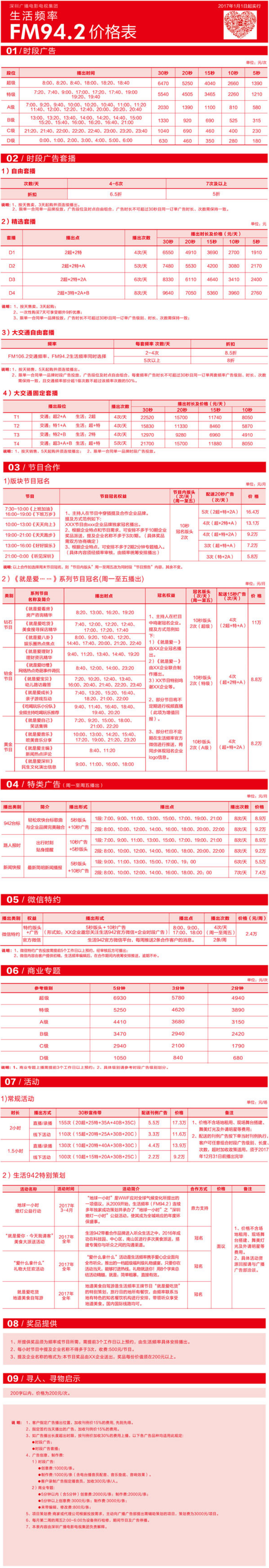 2017深圳人民广播电台生活频率 FM94.2广告报价表.jpg