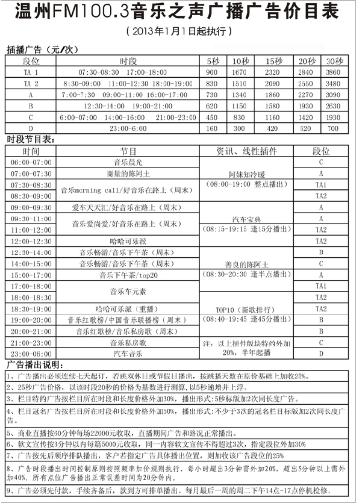 2013温州人民广播电台音乐之声 FM100.3广告报价表.png