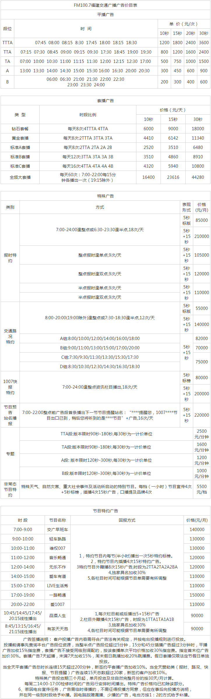 2014福建人民广播电台交通广播 FM100.7广告报价表.png