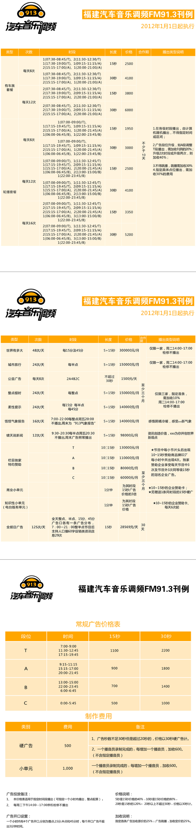 2012福建人民广播电台音乐广播 FM91.3广告报价表.png