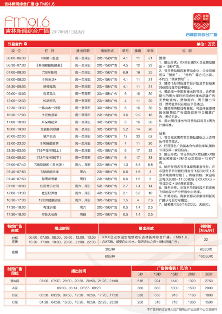 2017吉林人民广播电台新闻综合广播 FM91.6 AM738广告报价表.png