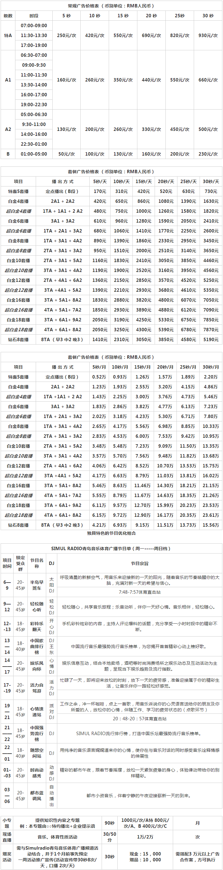 2009青岛人民广播电台音乐体育广播 FM91.5广告报价表.png