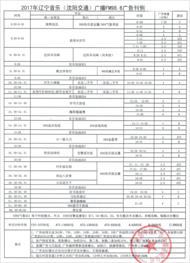 2017辽宁人民广播电台音乐广播 FM98.6广告报价表.png