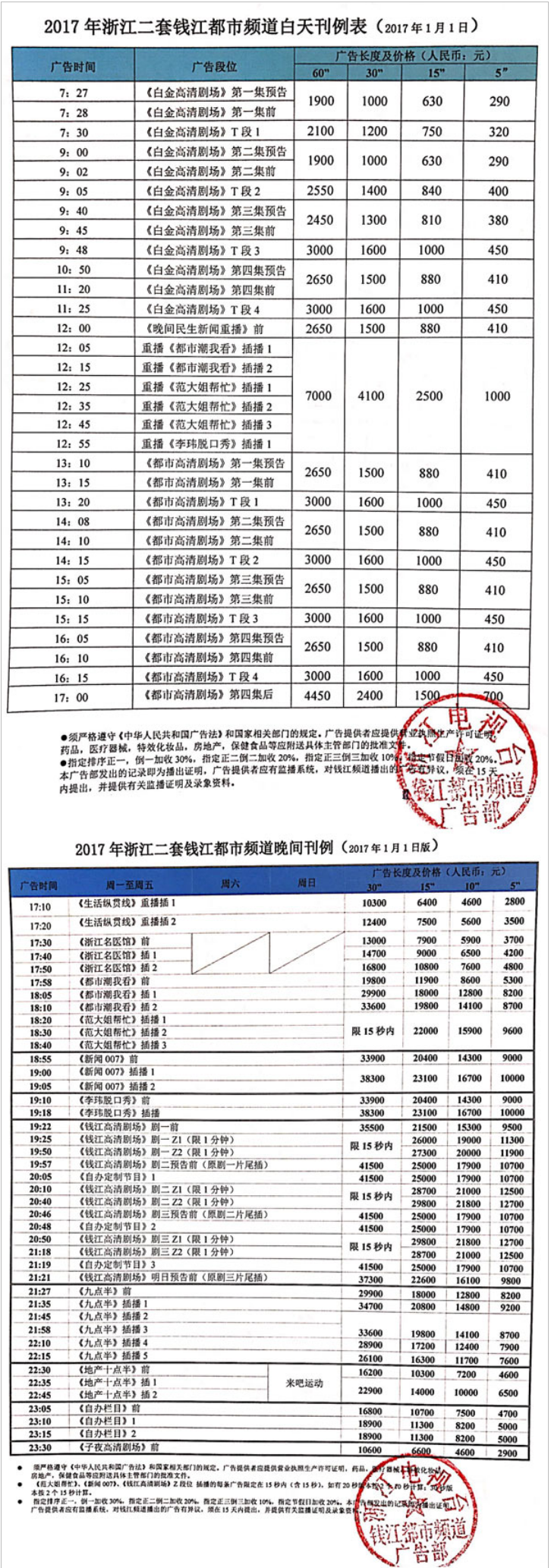 2017浙江电视台钱江都市频道 ZTV-2广告报价表.png